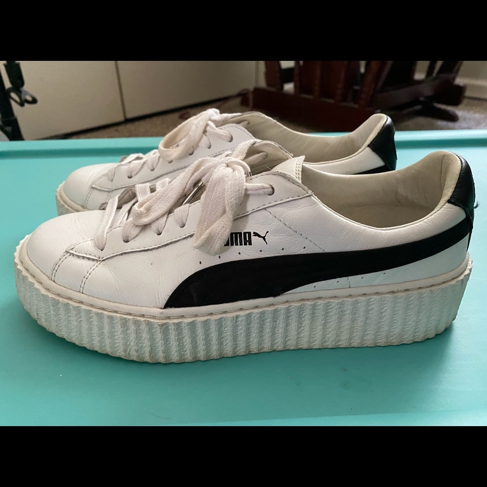 COPY - FENTY PUMA White and Black Creepers